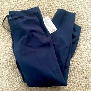 NWT navy blue Lululemon men’s Sojourn 34 pants.